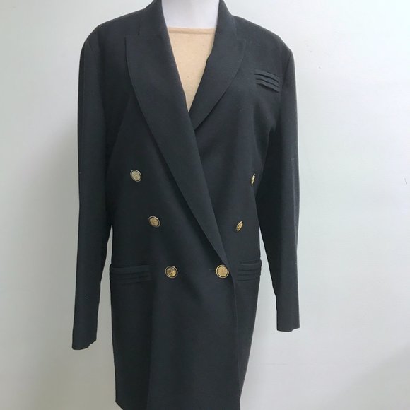 Vintage 80s does 40s Louis Feraud button up blazer/ jacket. UK14 main image 1